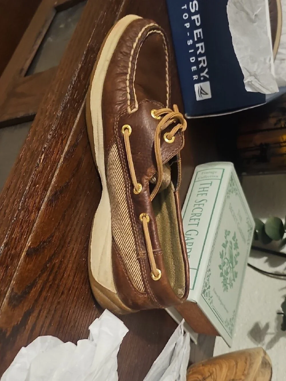 Women's Sperry's Brown Leather Boat Shoes